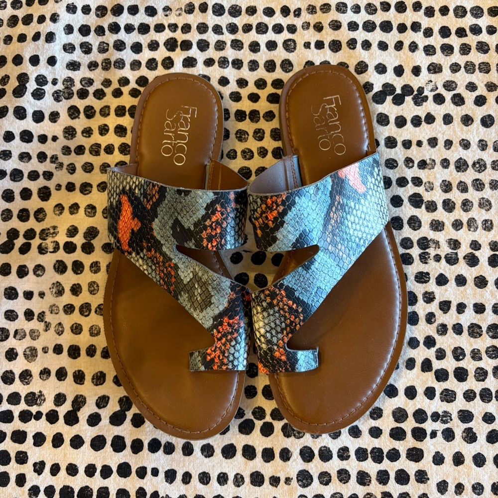 Franco Sarto | Snake Skin Sandals - Picture 2 of 6